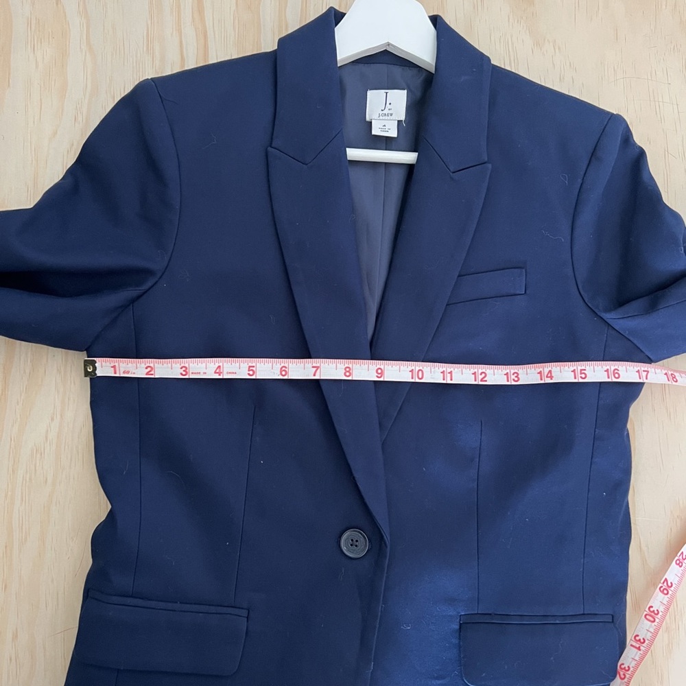 Womens J Crew navy blue blazer, size 4 - Picture 5 of 10